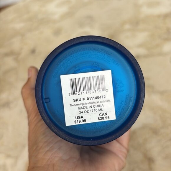 Starbucks 2023 Limited Edition Bluebell Soft Touch 24oz Tumbler Insulated - Picture 9 of 9